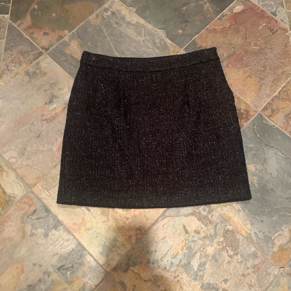 Ann Taylor - Black Sparkle Skirt - Size 8